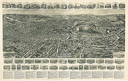 Aero view of Fitchburg, Massachusetts by T. M. Fowler, 1915