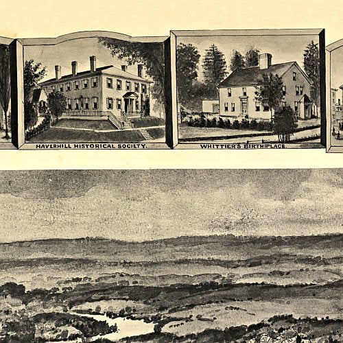 Aero view of Haverhill, Massachusetts by Fowler &amp; Downs, 1914