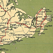 Map of the electric railways of the state of Massachusetts accompanying the report of the railroad commissioners by Geo. H. Walker & Co., 1899