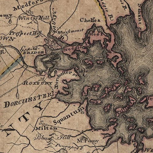 Massachusetts by Bernard Romans, 1775