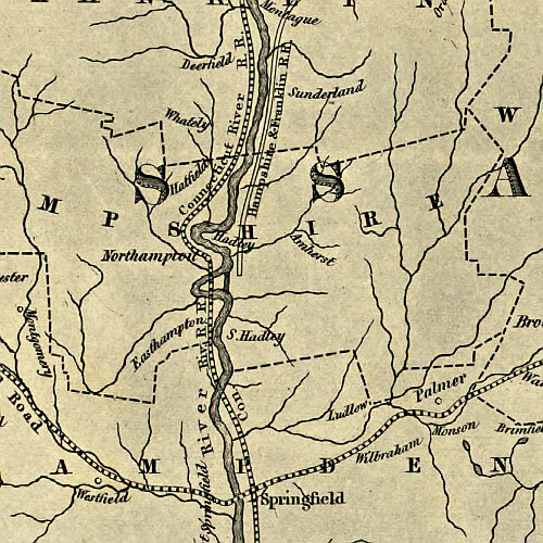 Massachusetts, CT, RI, and parts of NH &amp; NY by Archibald Kennedy, 1846