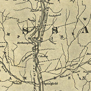 Massachusetts, CT, RI, and parts of NH & NY by Archibald Kennedy, 1846