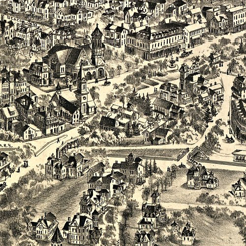 Newton Centre, Massachusetts by O.H. Bailey &amp; Co, 1897