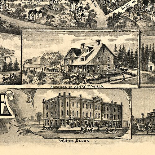 Newton Centre, Massachusetts by O.H. Bailey &amp; Co, 1897