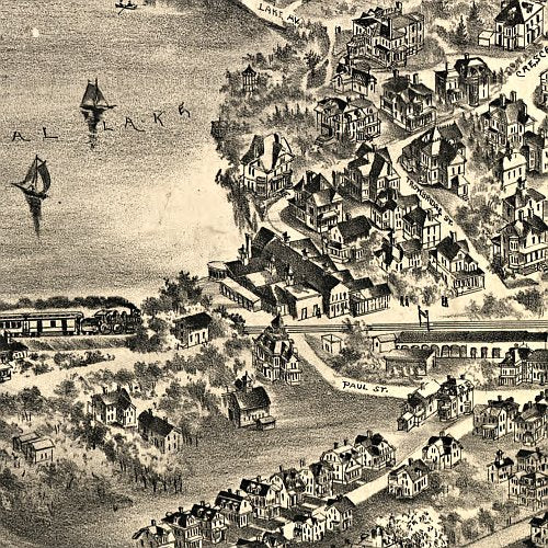Newton Centre, Massachusetts by O.H. Bailey &amp; Co, 1897