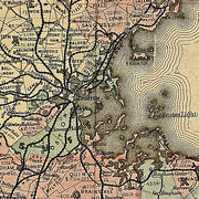 Rail road & township map of Massachusetts, published at the Boston Map Store, 1879