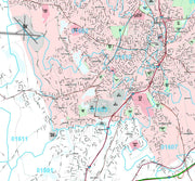 Premium Style Wall Map of Worcester, MA by Market Maps