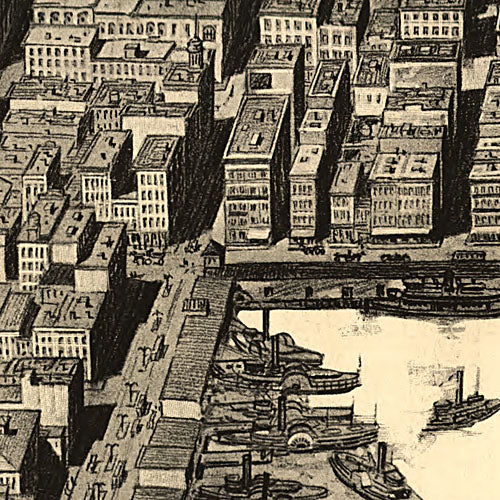 A birds-eye view of the heart of Baltimore, 1912