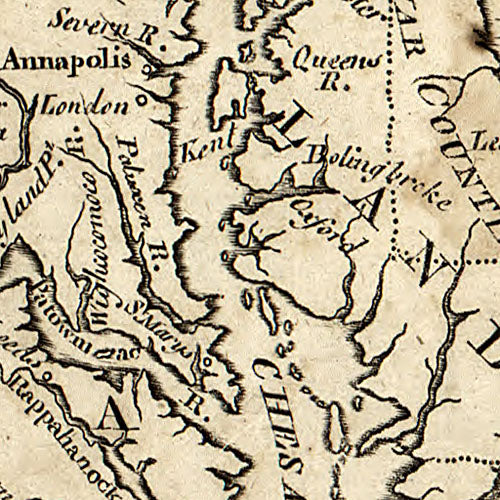 A map of Virginia and Maryland, 1767