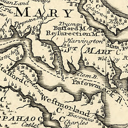 A new and accurate map of Virginia & Maryland, 1752