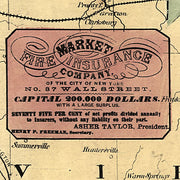 A new military map of the seat of war by J.H. Higginson, 1861