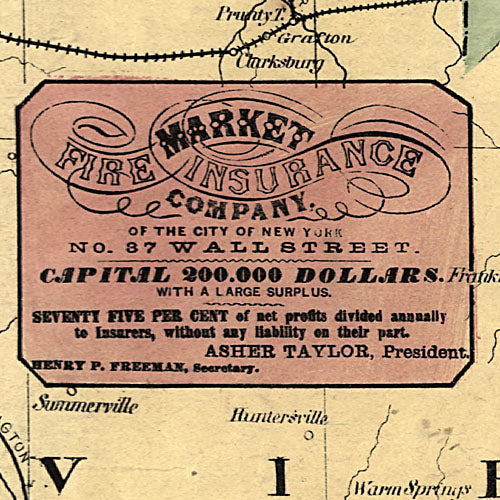 A new military map of the seat of war by J.H. Higginson, 1861