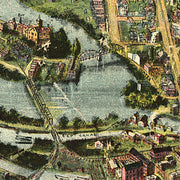 Bird's eye view of Cumberland, Maryland, 1906