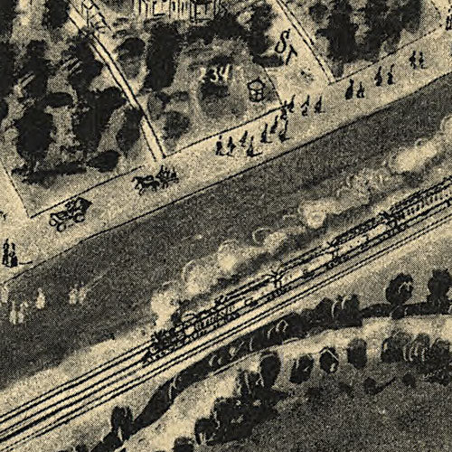 Birds eye view of Mountain Lake Park, Maryland, 1906