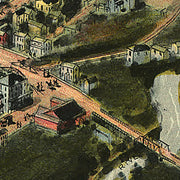 Bird's eye view of Oakland, Maryland, 1906