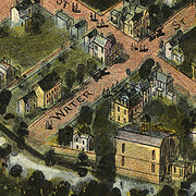 Bird's eye view of Oakland, Maryland, 1906