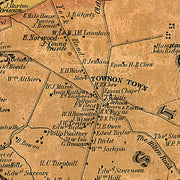 Map of the city and county of Baltimore, Maryland, 1857