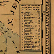 Map of the seat of war exhibiting the surrounding country, 1861