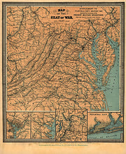 Map of the seat of war, 1861