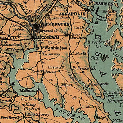 Map of the seat of war, 1861