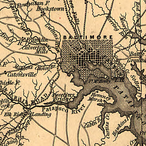 Map of the State of Maryland, 1841