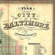 Plan of the city of Baltimore compiled from actual survey, 1822