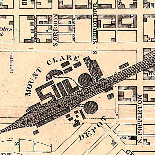 Plan of the city of Baltimore, Maryland, 1851
