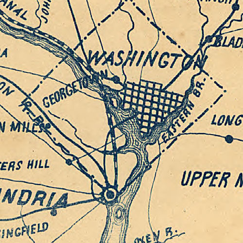 The new war map of Maryland, part of Virginia &amp; Pennsylvania, 1863