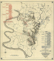 Map of the battlefield of Antietam