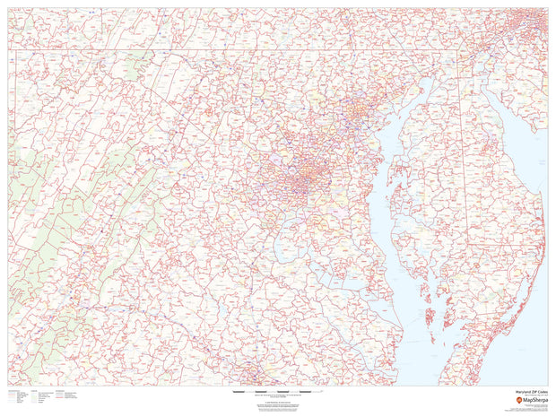 Maryland Zip Code Map