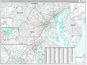 Premium Style Wall Map of Maryland by Market Maps