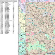 Premium Style Wall Map of Baltimore by Market Maps