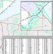 Premium Style Wall Map of Minnesota by Market Maps