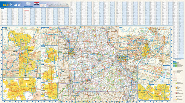 Missouri Wall Map by Globe Turner