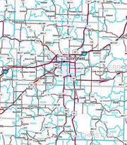 Premium Style Wall Map of Missouri by Market Maps