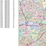 Premium Style Wall Map of St. Louis, MO. by Market Maps