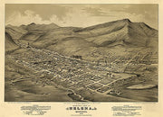 Birds-eye view of Helena, Montana by E. S. Glover, 1875