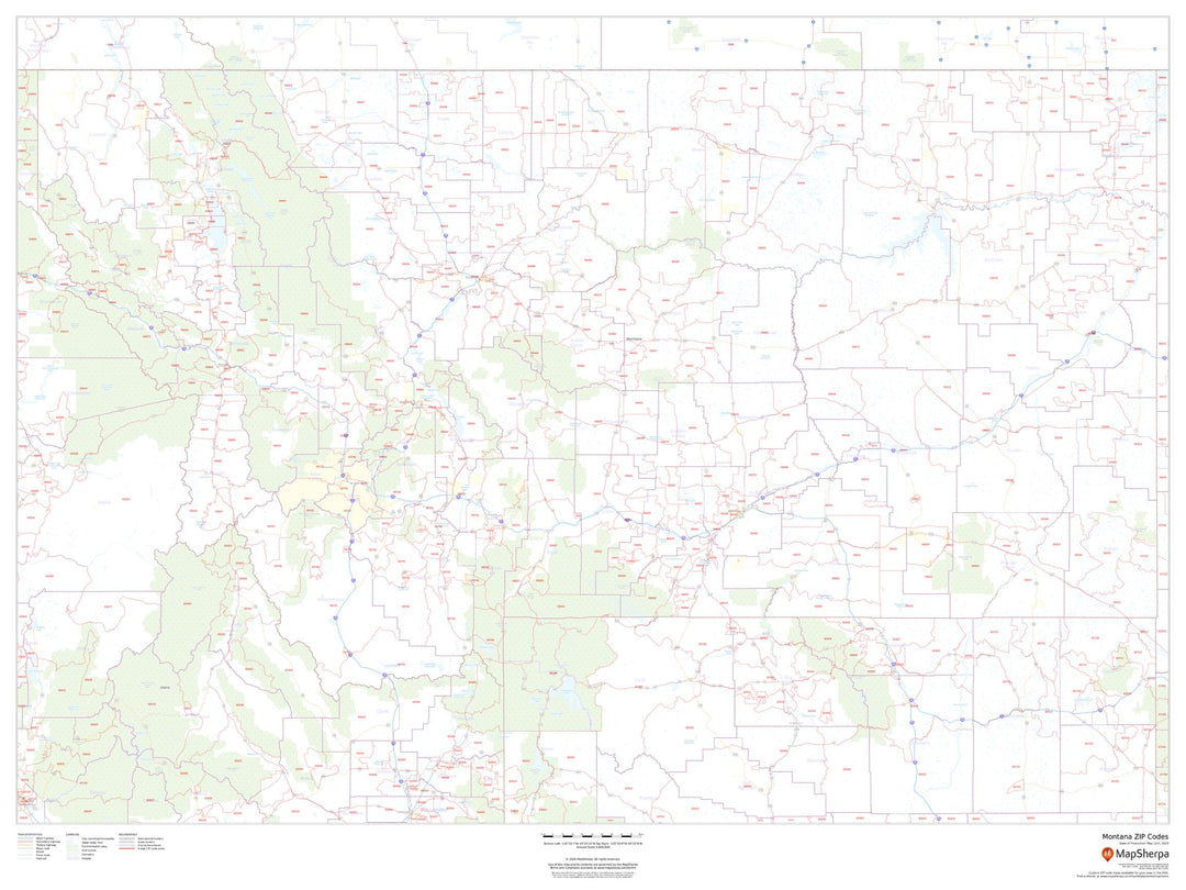 Montana Zip Code Map