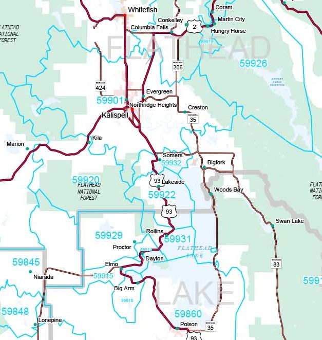 Premium Style Wall Map of Montana