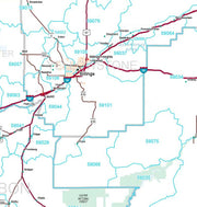 Premium Style Wall Map of Montana by Market Maps