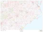 North Carolina Zip Code Map