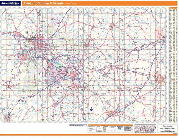 Raleigh Durham by Rand McNally