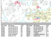 Premium Style Wall Map of Fayetteville, NC by Market Maps