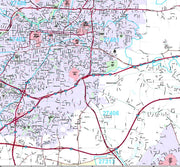 Premium Style Wall Map of Greensboro, NC by Market Maps