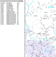 Premium Style Wall Map of Winston Salem, NC by Market Maps