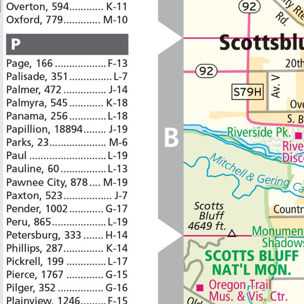 Nebraska by Rand McNally