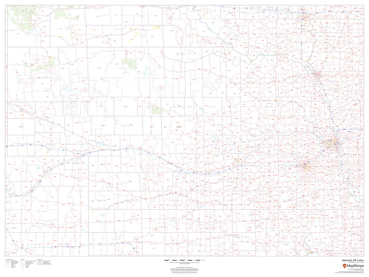 Harding Nebraska Map Nebraska State Wall Maps Tagged
