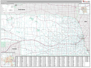 Premium Style Wall Map of Nebraska by Market Maps