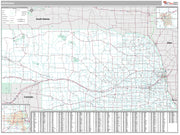 Premium Style Wall Map of Nebraska by Market Maps