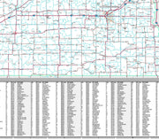 Premium Style Wall Map of Nebraska by Market Maps